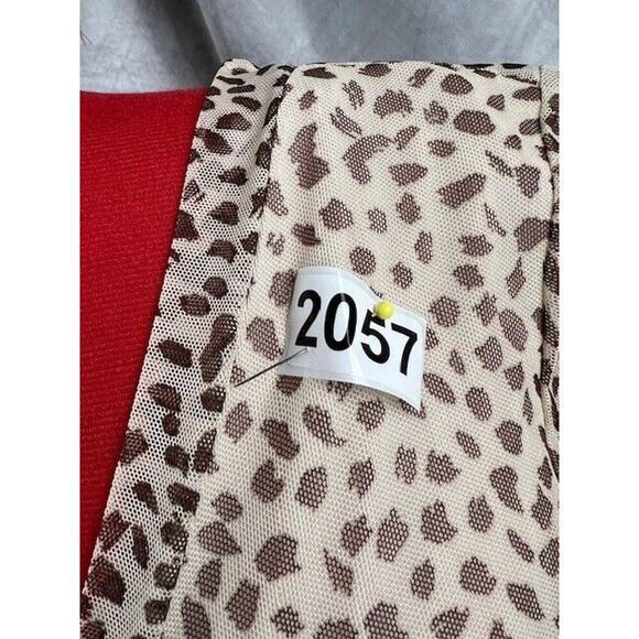 Kate And Lily Women’s Dress Size 6 Animal Print Midi Short Sleeve Pullover - Picture 6 of 6